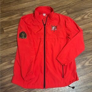 Red Vegas Golden Knights Lightweight Zip Jacket - Team Logo Exclusive Medium